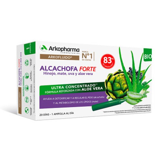 Arkofluido Alcachofa Forte BIO + Aloe Vera 20 Ampollas