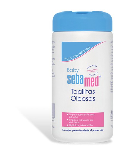 Baby sebamed toallitas oleosas 70 ud.