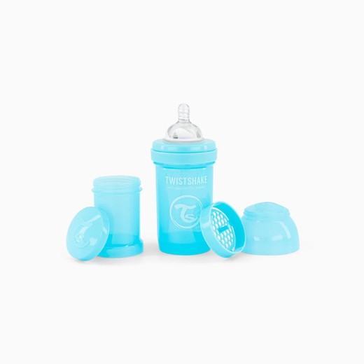 Biberon Anti-Colicos 180ml +0M Azul Pastel Twistshake