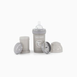 Biberon Anti-Colicos 180ml +0M Gris Twistshake