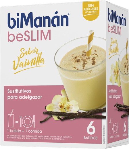 biManán beSLIM Batido Vainilla - 6 Batidos