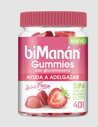 BiManán Gummies Con Glucomanano 40 gominolas