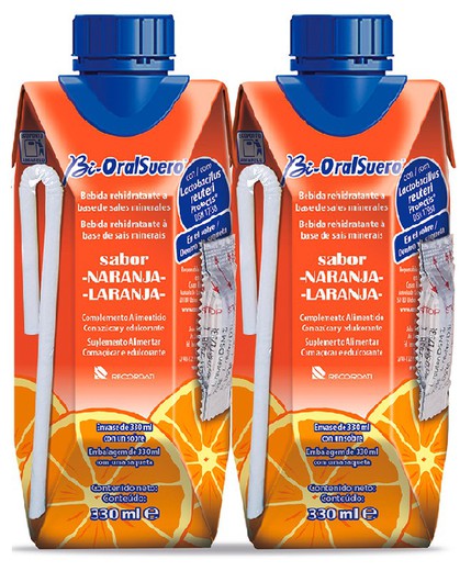 BIORALSUERO NARANJA PACK 2 X 330ML