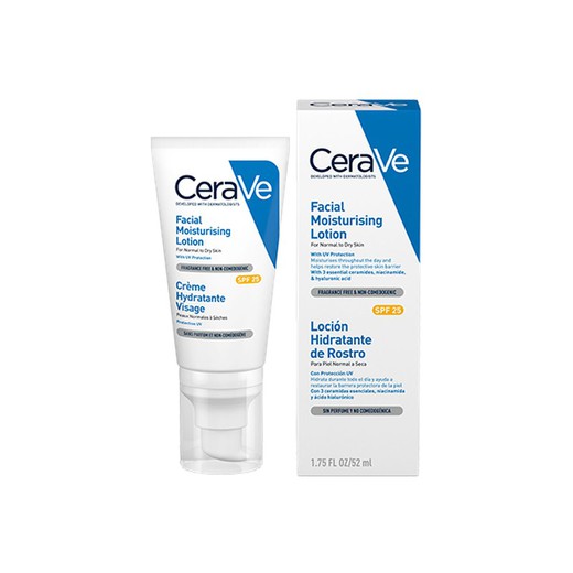 CERAVE LOCIÓN HIDRATANTE FACIAL CON FPS25, 52ML