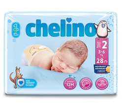 Chelino Pañales Talla 2 28 unidades