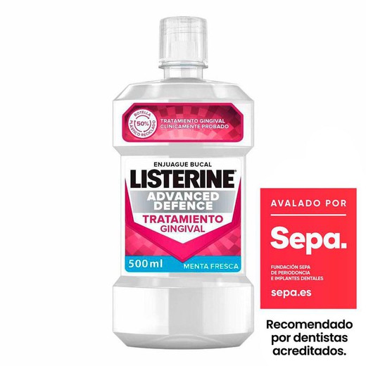 Enjuague Bucal LISTERINE® Advanced Defence Tratamiento Gingival