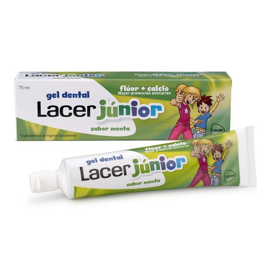 Gel Lacer Junior Menta 75 ml