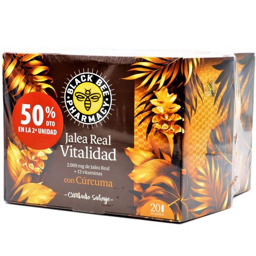 Black Bee Pharmacy Jalea Real Vitalidad 2 Uds