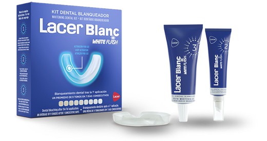 Kit Dental Blanqueador LacerBlanc White Flash