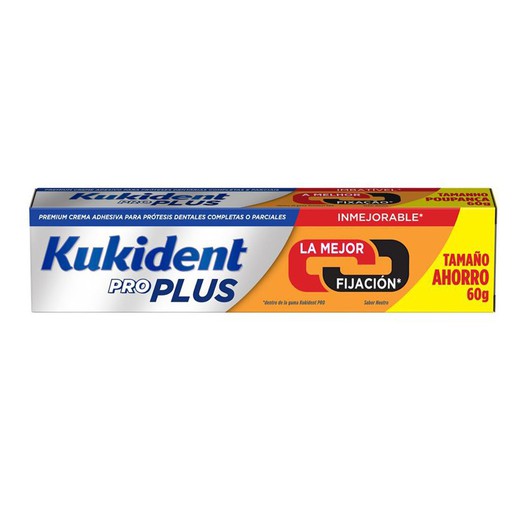 Kukident Pro Plus La Mejor Fijación 60gr