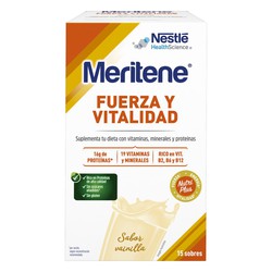 Meritene Fuerza y Vitalidad Batido 15 Sobres Sabor Vainilla