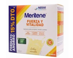 Meritene Fuerza y Vitalidad Batido 30 Sobres Sabor Vainilla