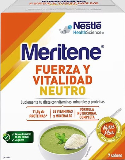 Meritene Fuerza y Vitalidad Sabor Neutro 7 Sobres