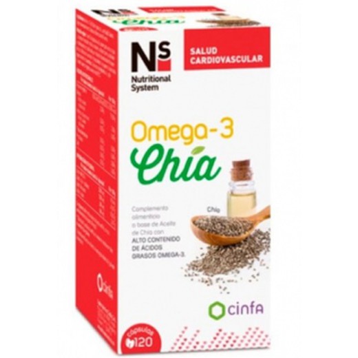 Ns Omega-3 Chía 120 Cápsulas