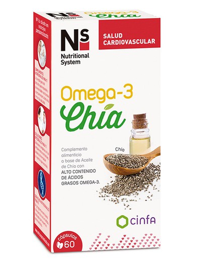 Ns Omega-3 Chía 60 Cápsulas