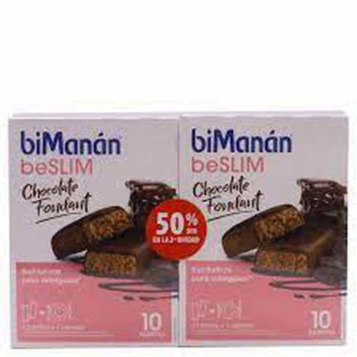 PACK Bimanan beslim barritas chocolate fondant -           2ª UNIDAD 50%