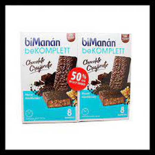 PACK Bimanán Bekomplett Barrita Chocolate Crujiente - 2ª UNIDAD 50%