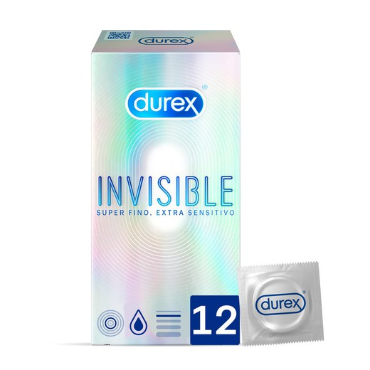 Preservativos Durex Invisible Extra Sensitivo 12 uds