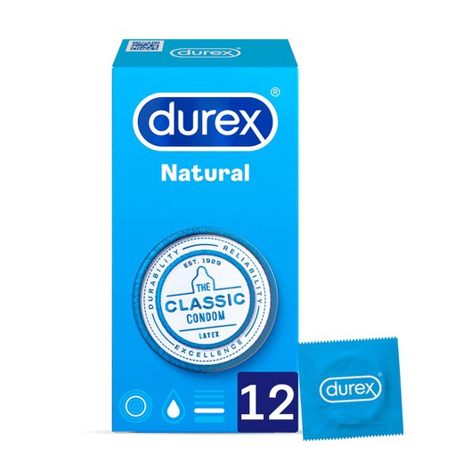 Preservativos Durex Natural 12 uds