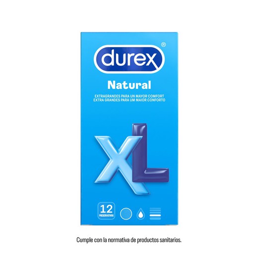 Preservativos Durex Natural XL 12uds