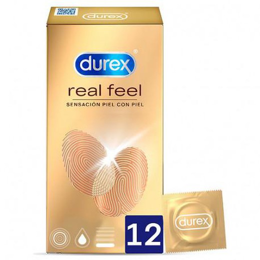 Preservativos Durex Real Feel 12 uds