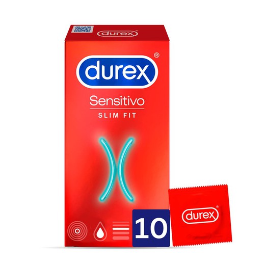 Preservativos Durex Sensitivo slim fit 10 uds