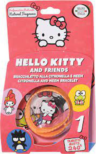 Pulsera Antimosquitos de Hello Kitty con Aroma de Citronela i Neem