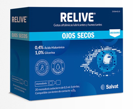 Relive Ojos Secos 20 Monodosis 0,5 ml