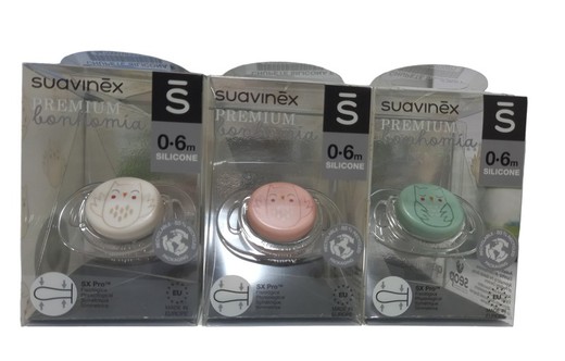 Suavinex Chupete Premium Tetina Fisiológica Silicona 0-6 Meses