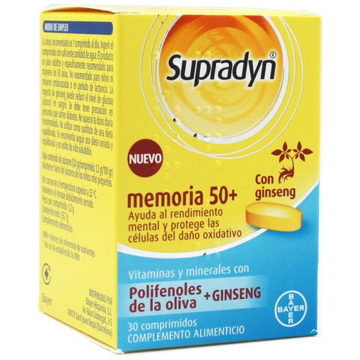 Supradyn Memory 50+   30 comprimidos