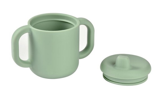 Taza de Aprendizaje Silicona Verde 170ml 8M+