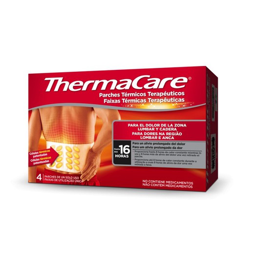 ThermaCare Parches Térmicos Terapéuticos Lumbar 4 unidades