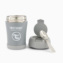 Twistshake Fiambrera Gris Pastel 350 ml