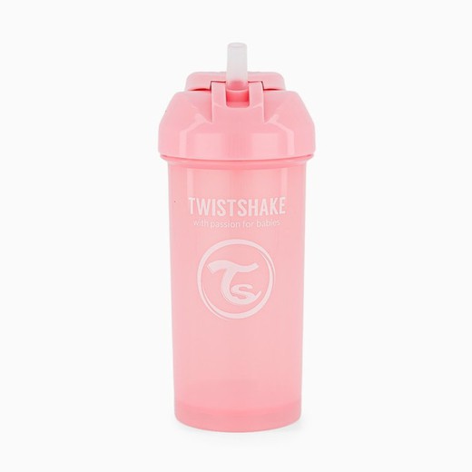 Twistshake Pajita Straw Cup 360 ml  Pastel Rosa