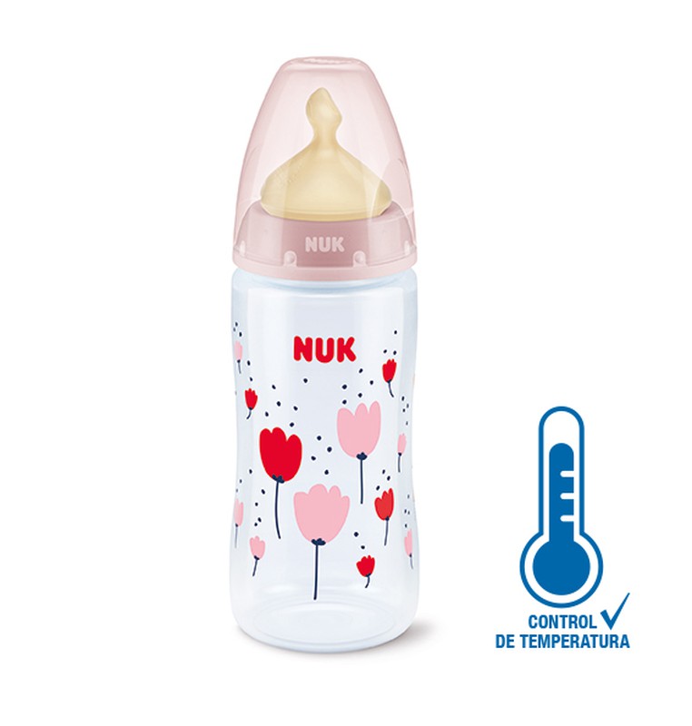 Biberón NUK FC+ PP con Control de Temperatura 6-18 Meses L Látex 300 ml —  Farmacia Brustenga