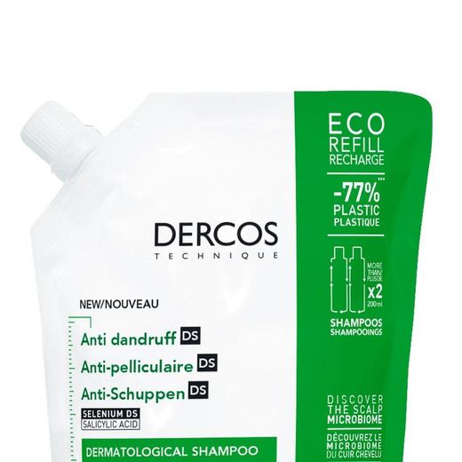 DERCOS RECARGA CHAMPÚ DS ANTICASPA CABELLO SECO 500ML