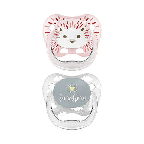 Dr Brown's Chupete silicona prevent classic animal faces 0 - 6 meses Pack 2 unidades