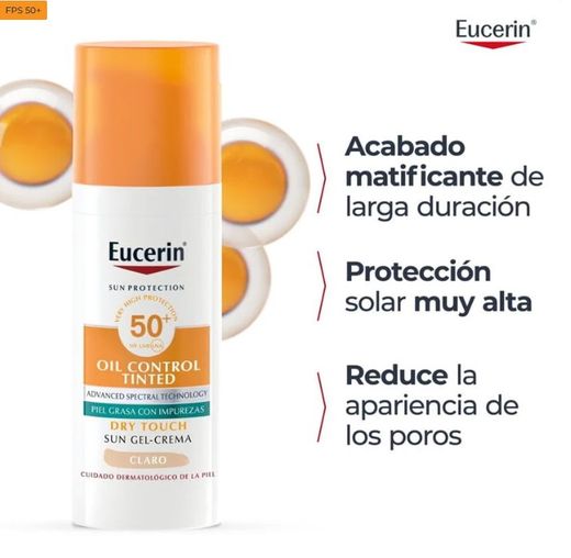 Eucerin Sun Oil Control Tono Claro SPF50 50 ML
