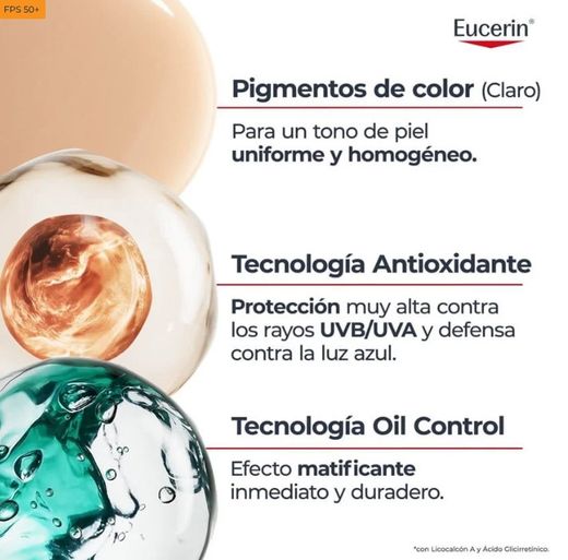 Eucerin Sun Oil Control Tono Claro SPF50 50 ML
