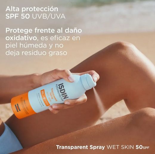 Fotoprotector ISDIN Transparent Spray SPF 50+  250 ml