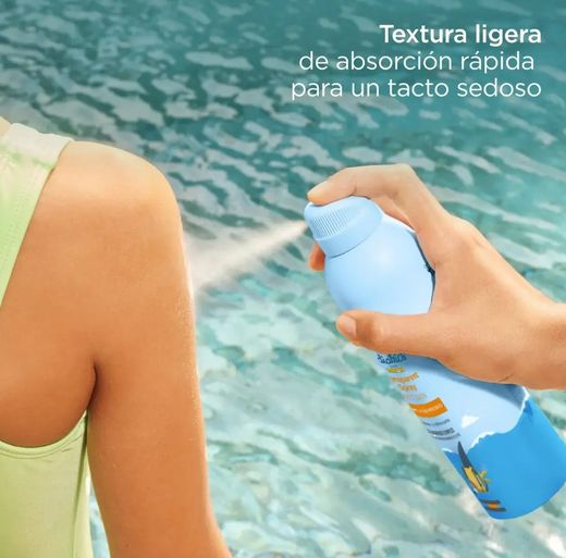 Fotoprotector ISDIN Transparent Spray Wet Skin Pediatrics SPF 50 250 ml