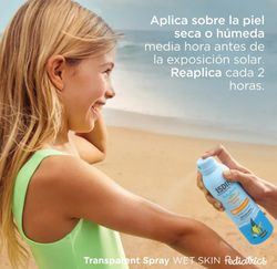 Fotoprotector ISDIN Transparent Spray Wet Skin Pediatrics SPF 50 250 ml