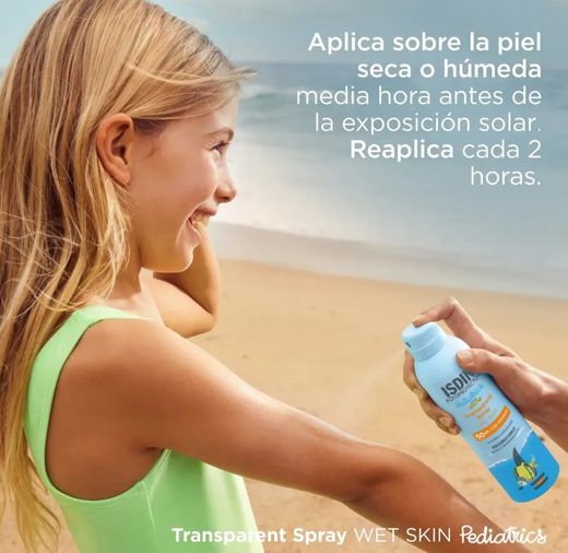Fotoprotector ISDIN Transparent Spray Wet Skin Pediatrics SPF 50 250 ml