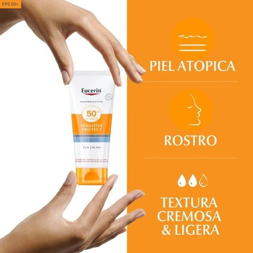 Eucerin Gel Cream Dry Touch Sensitive Protect SPF50+ 200 ml