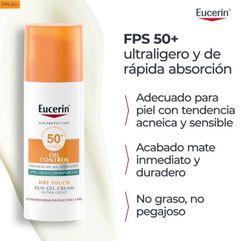 Eucerin Gel Crema Oil Control Dry Touch SPF +50  50 ml