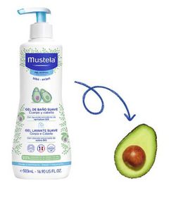 Mustela Gel de baño suave con Aguacate BIO  Pack 500 ml x 2