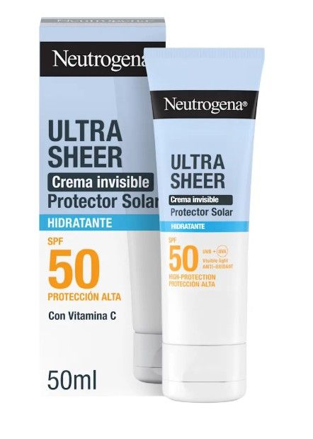Neutrogena solar Ultra sheer crema invisible hidratante SPF50 50 ML
