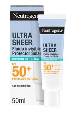 Neutrogena solar Ultra sheer fluído invisible control de grasa SPF50 50 ML