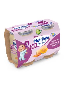 Nyutribén cena crema de calabza y zanahoria 2 potitos 190g +4 meses