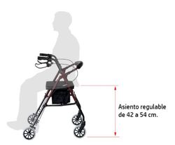 Rollator Aluminio con Asiento Regulable REF: AD152